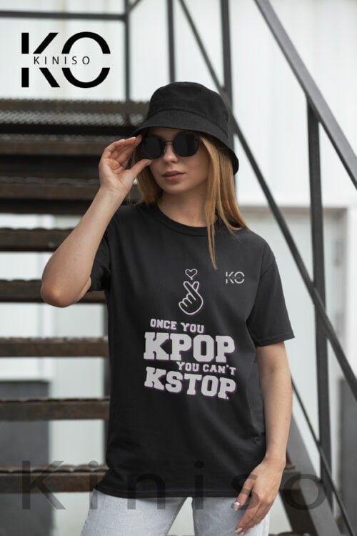 Kpop Kstop -T-shirt wearing by women in Bangladesh