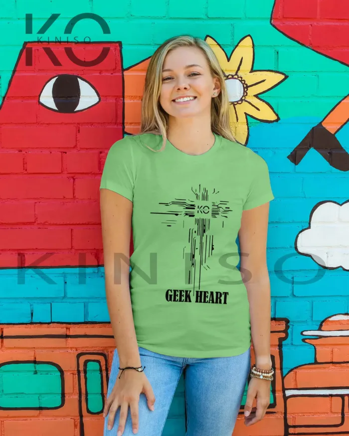 Image of Round Neck Half Sleeve T-Shirt for Women – Engineer – Geek Heart