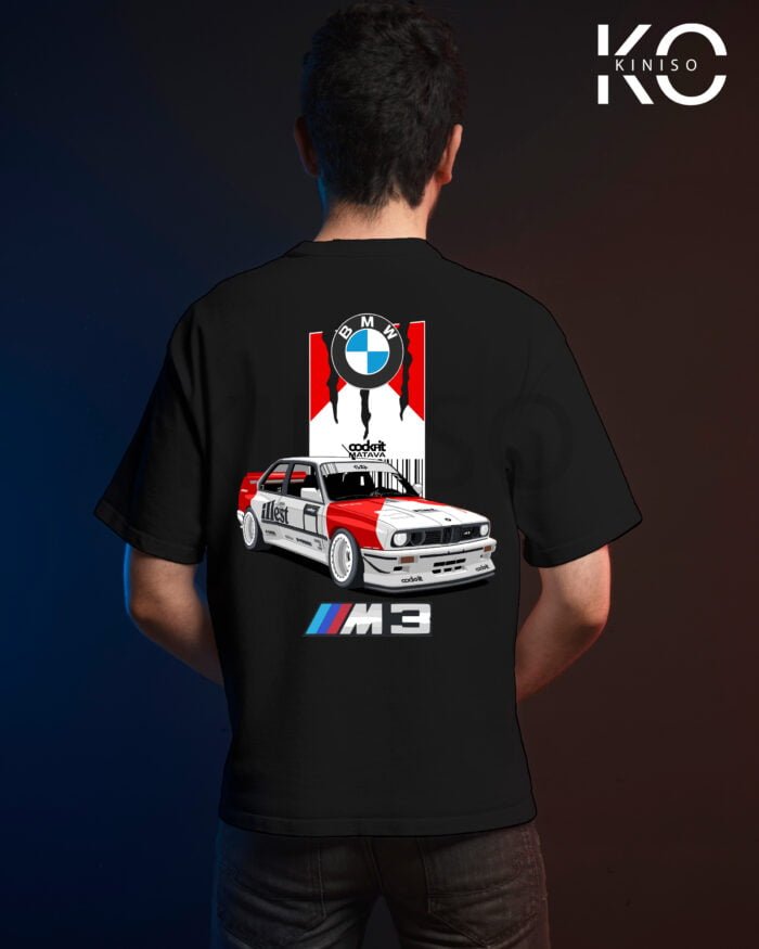 car t shirt with BMW Design Back part Black