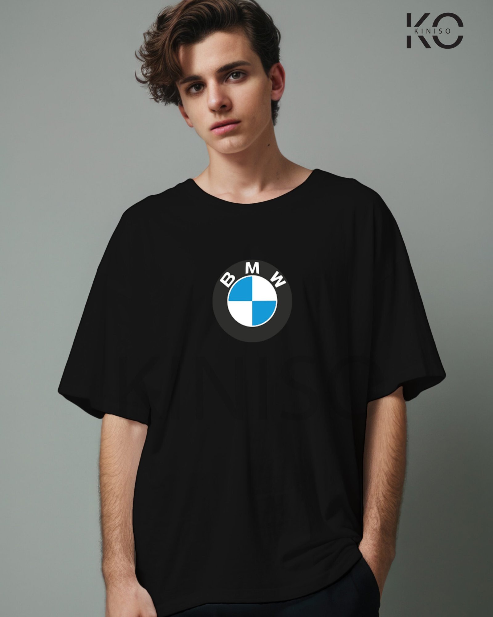 Car t shirts for men with BMW design Black