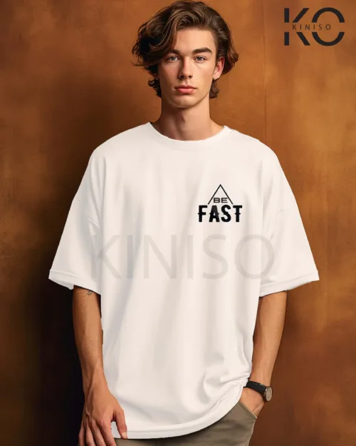 Be fast or be last Design White gym t shirt