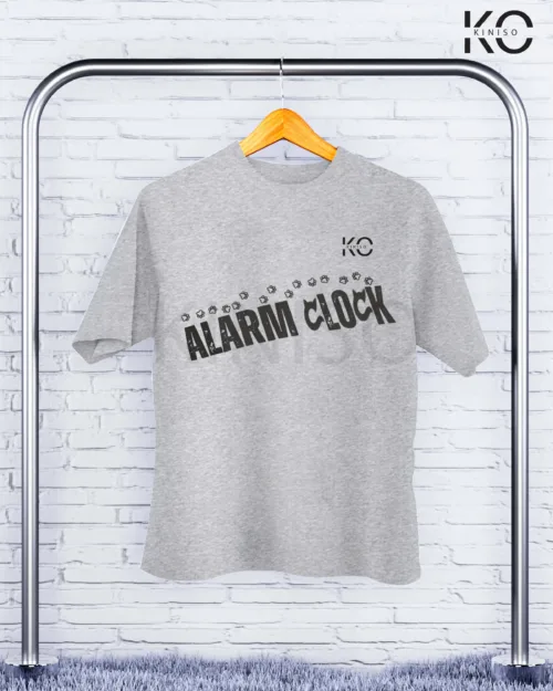 Image of Light Grey Cat Alarm Clock T-Shirts