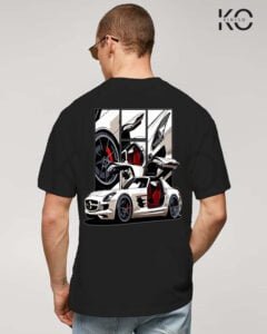 sports car t-shirts with luxury racing car Design Black