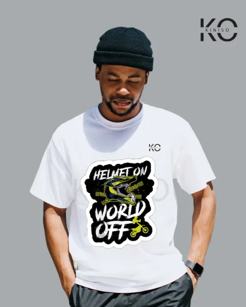 Image of Half Sleeve T-Shirts for a Classic Look Helmet on world off White