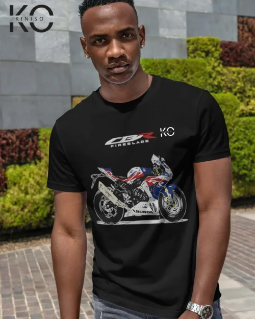 Image of Honda CBR Series Printed T-shirts Honda CBR Fireblade Black color