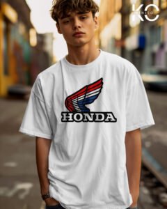 Image of Honda car engine with logo White