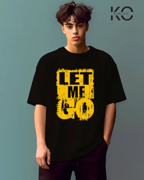 Let me go Black t shirt for gym