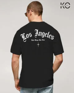 Image of NBA t shirt jerseys with Los Angels Back part Black color