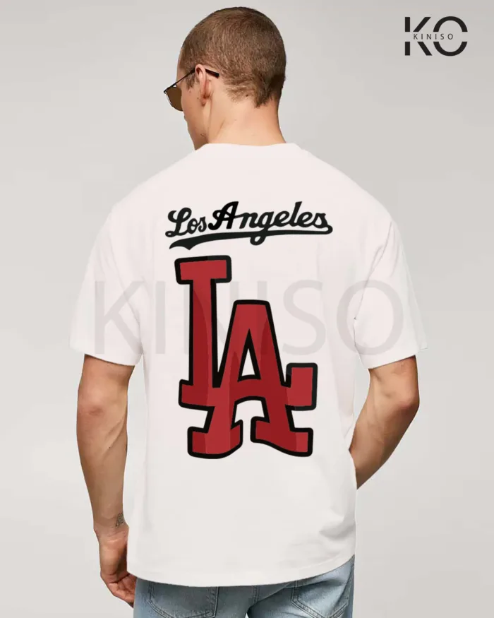 basketball t shirt NBA with Los angels LA Back part Black color printed