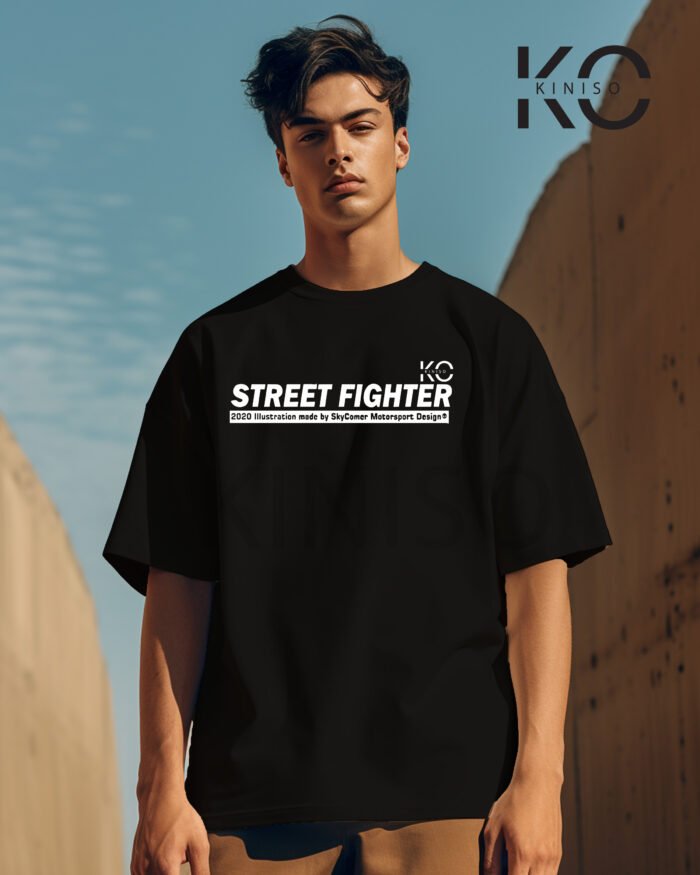 Street Fighter Black car talk t shirt