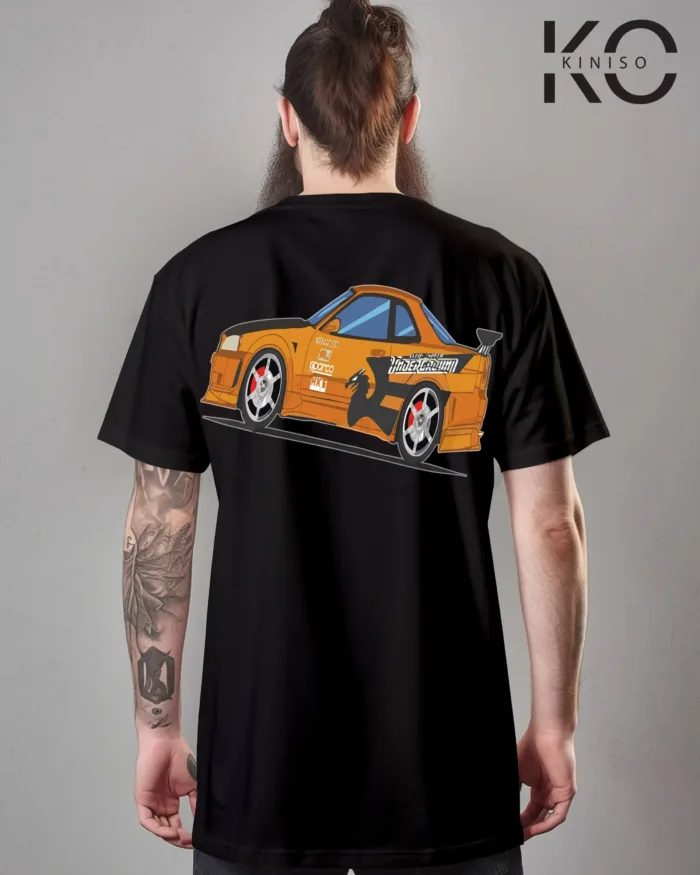 Underground racing Back part Black vintage car racing t-shirts