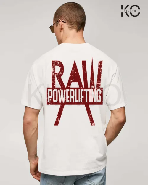 raw power lifting Back part White