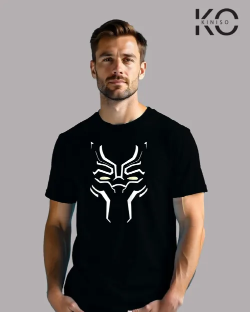 Image of Black Panther Printed T shirt black color