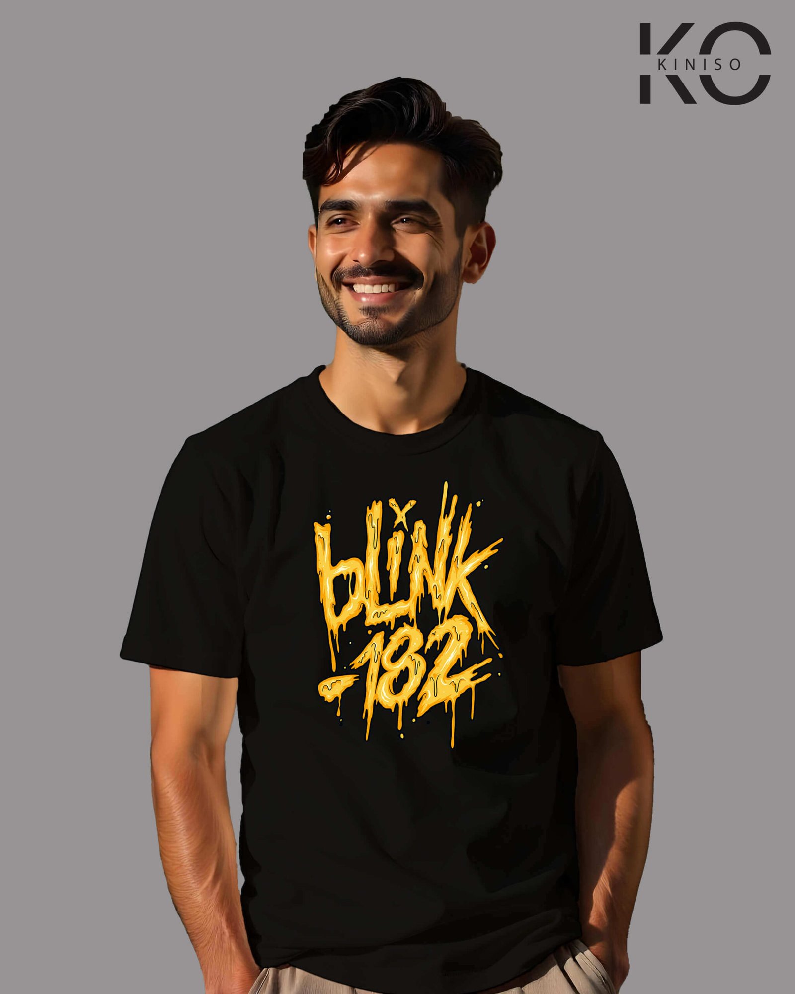 Image of Blink 182 printed t-shirt black