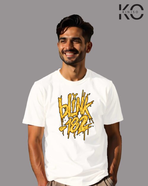 Image of Blink 182 printed t-shirt White