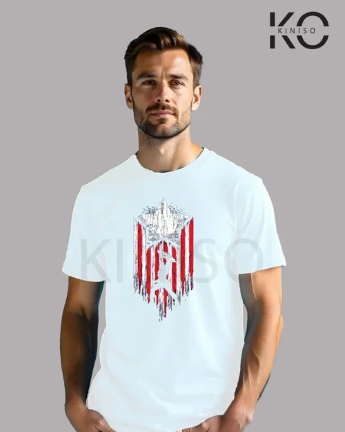 Image of Captain America Logo printed T-shirt White color