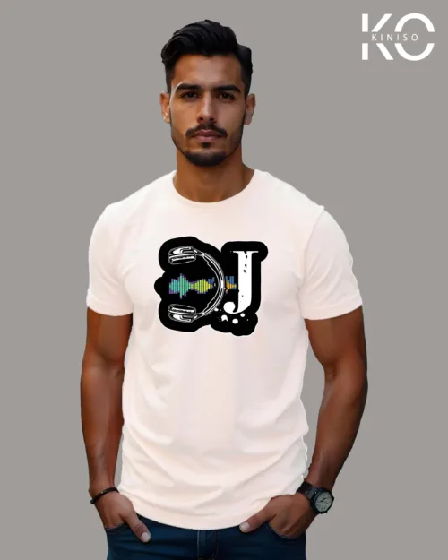 Image of DJ Design printed t-shirt White