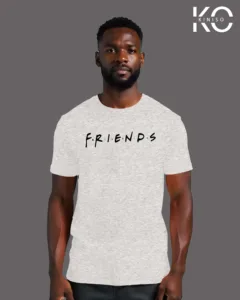 Image of Friends logo printed T-shirt White color