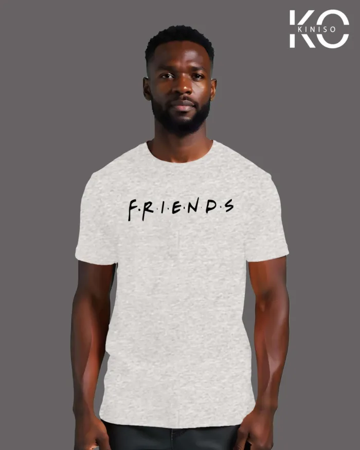 Image of Friends logo printed T-shirt White color