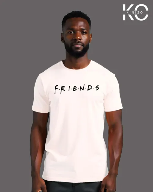 Image of Friends logo printed T-shirt White color