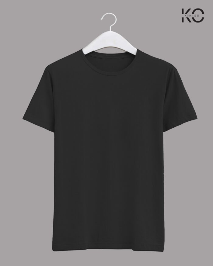 Image of Customizable Black color Half Sleeve T-shirts