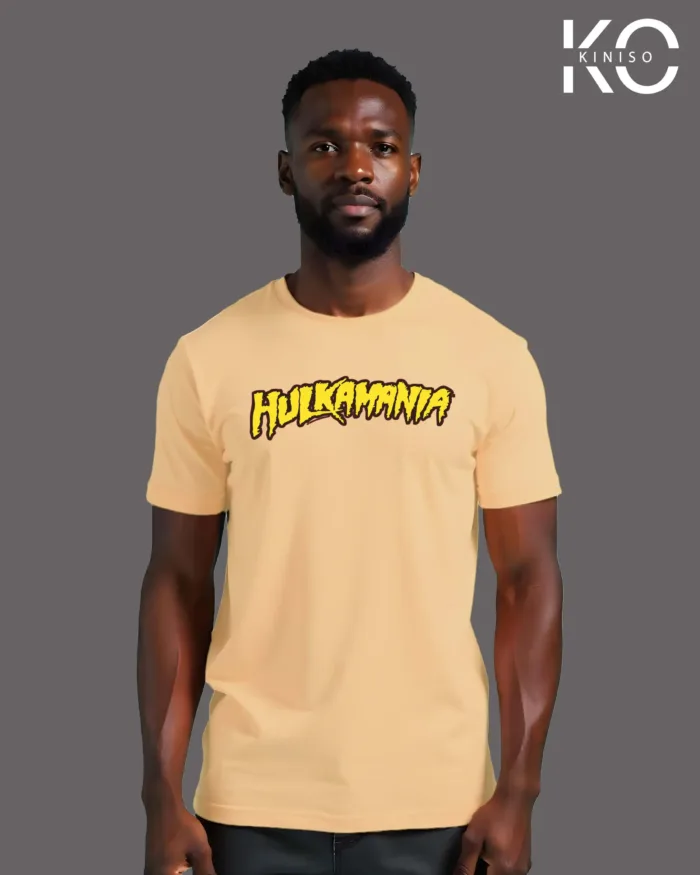 Image of Hulkmania T-shirt Brown color