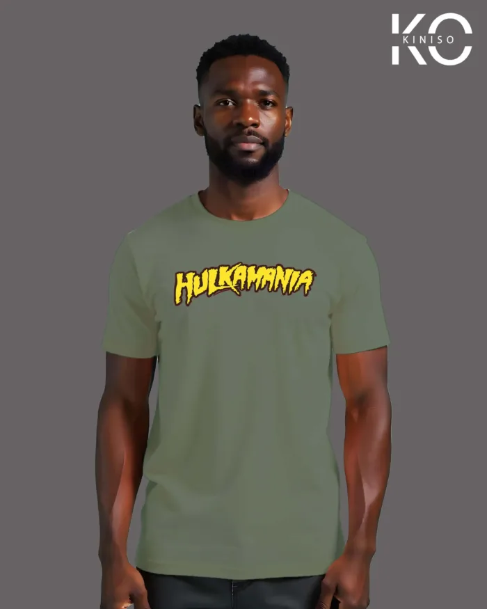 Image of Hulkmania T-shirt Green color