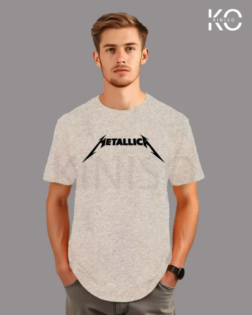 Image of Metallica Logo design T-shirt Grey