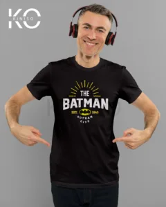 Image of The Batman Black color t-shirt