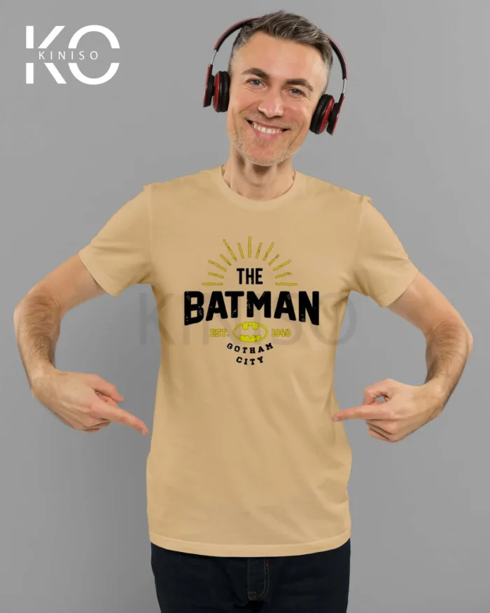 Image of The Batman Brown color t-shirt