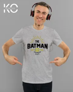 Image of The Batman Grey color t-shirt