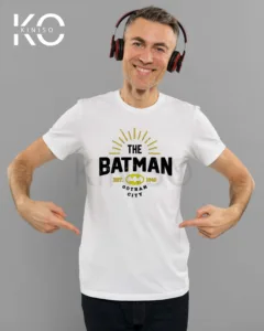 Image of The Batman White color t-shirt