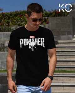 Image of The Punisher Black color T-shirt