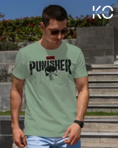 Image of The Punisher Green color T-shirt