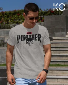 Image of The Punisher Grey color T-shirt