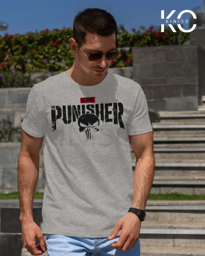 Image of The Punisher Grey color T-shirt