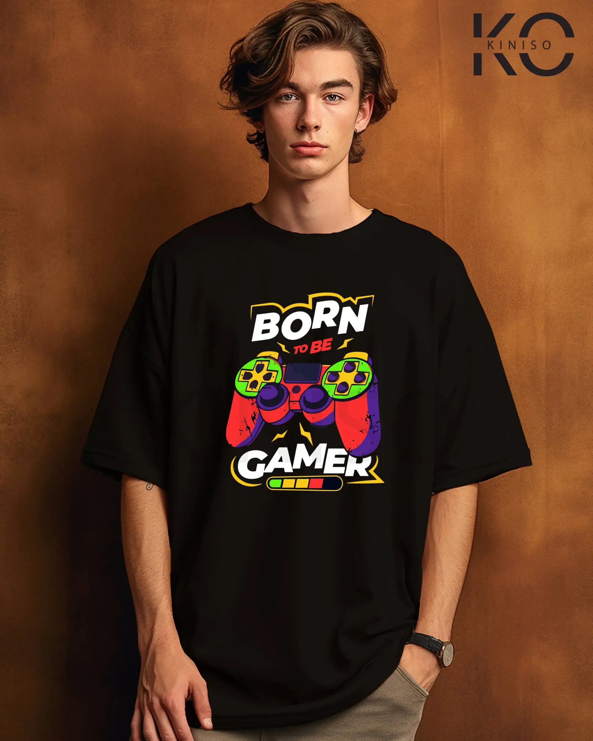 Image of Born to be a Gamer Black T-shirt