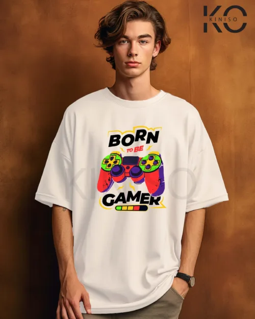 Image of Born to be a Gamer White T-shirt