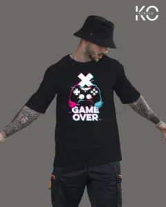 Image of Game Over X Black Color T-shirt