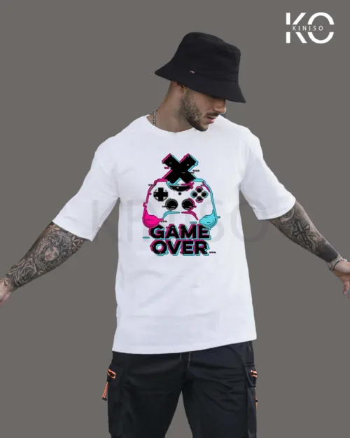 Image of Game Over X White Color T-shirt