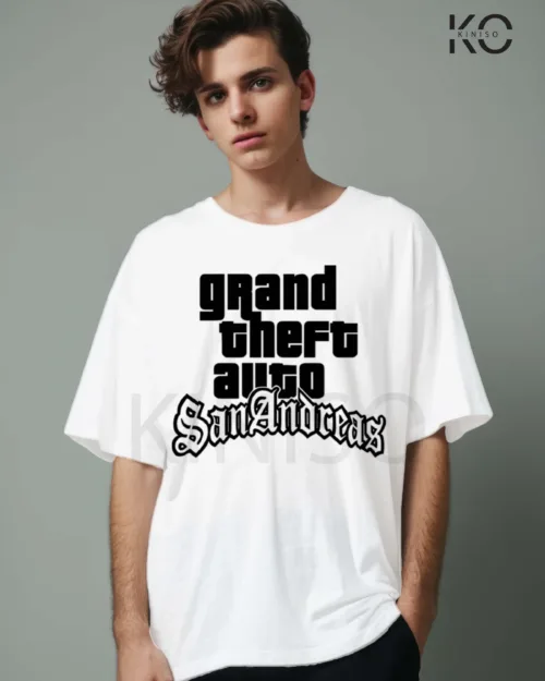 Image of Grand Theft Auto White Color T-shirt