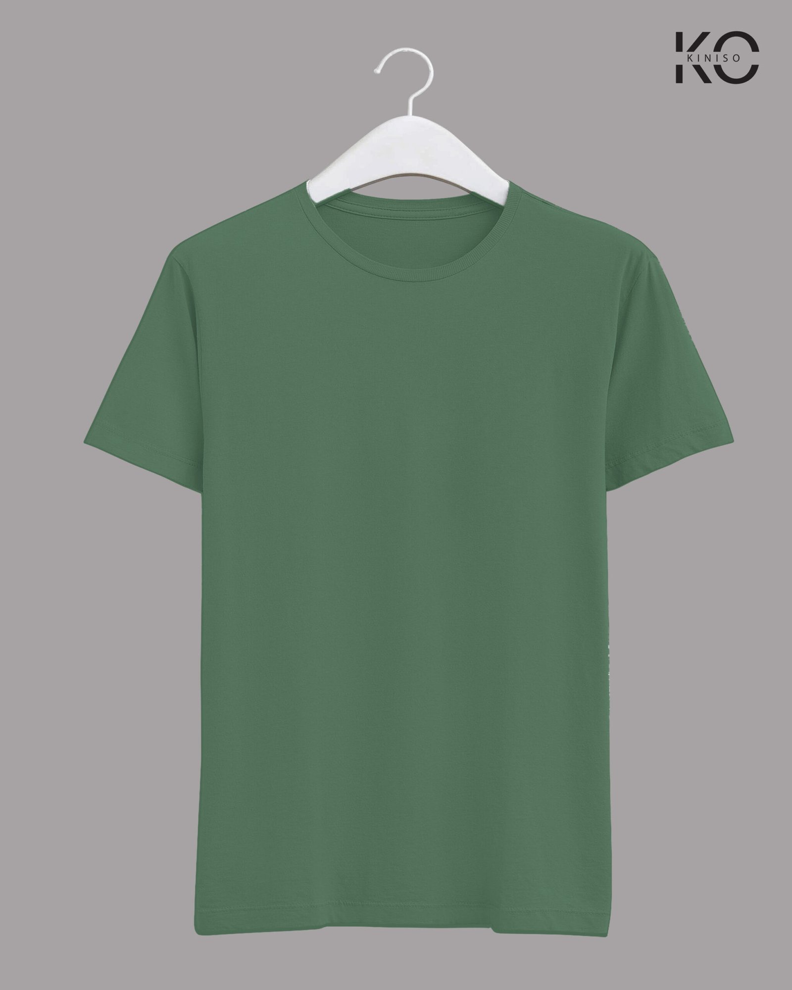 Image of Customizable Green color Half Sleeve T-shirts