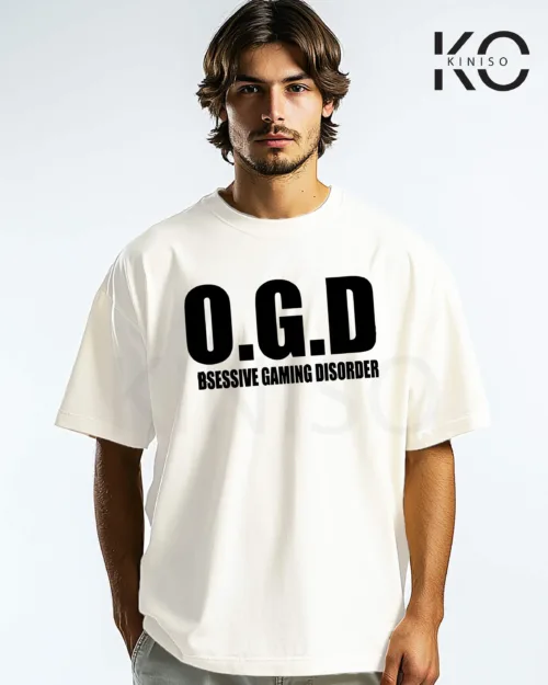 Image of O G D Graphic T-shirt White Color