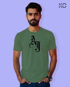 Image of Movie and TV Show inspired design Half Sleeve t-shirt | AJ Style Pastel Green