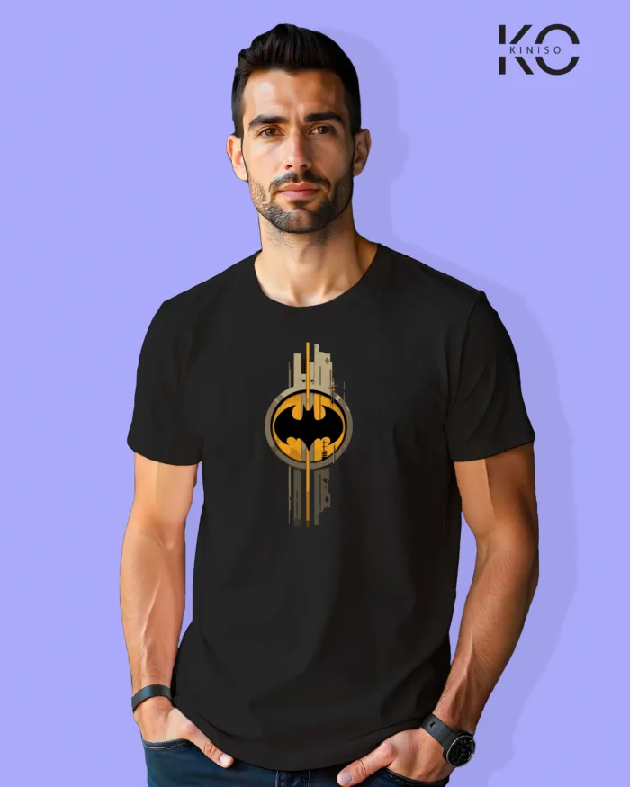 Image of Movie and TV Show inspired design Half Sleeve t-shirt | Batman Watch Black