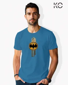 Image of Movie and TV Show inspired design Half Sleeve t-shirt | Batman Watch Blue