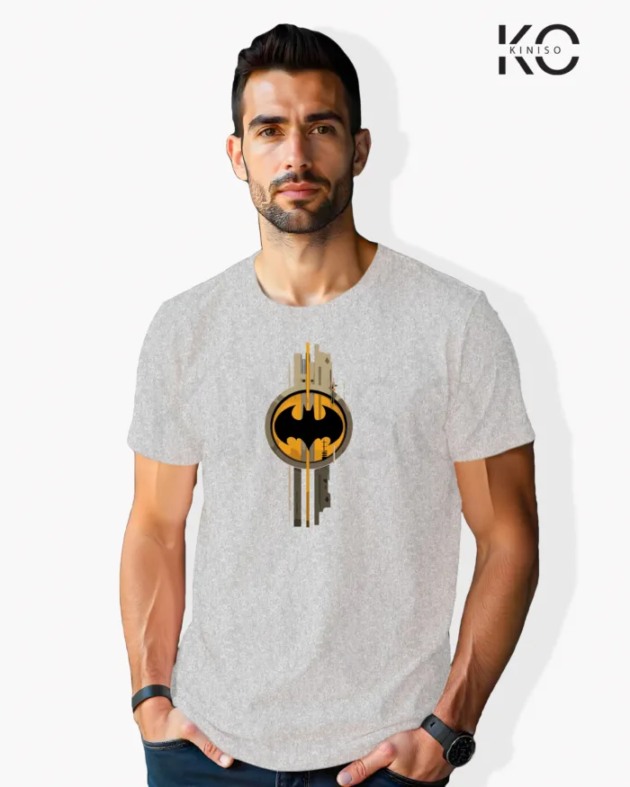 Image of Movie and TV Show inspired design Half Sleeve t-shirt | Batman Watch Grey