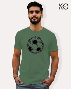 Image of Football inspired design half sleeve t-shirt | Game Day Pastel Green