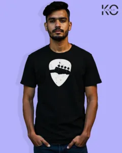 Image of Music inspired design Half Sleeve t-shirt | Guiter tuners Black