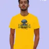 Image of Comic inspired design half sleeve t-shirt | Kaboom Yellow